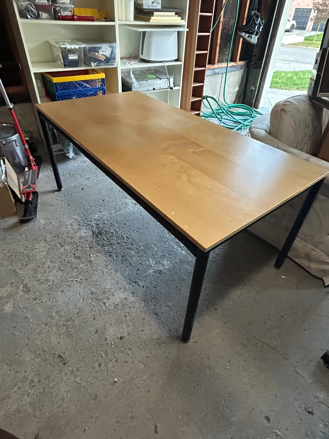 Sturdy Wood Grain Desk - FREE