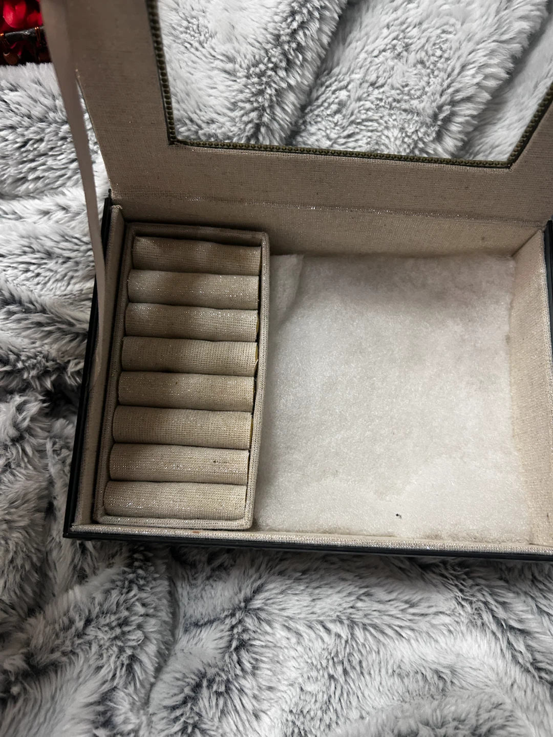 Mirrored Jewelry Box with Rhinestone Trim - photo 2