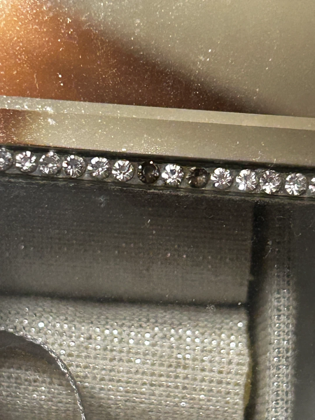 Mirrored Jewelry Box with Rhinestone Trim - photo 3