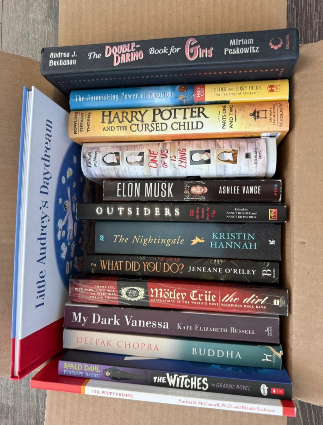 Popular books for sale (between $3-$10 each)