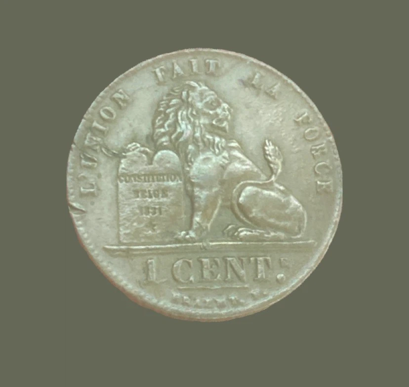 1924 Belgian 1 Cent Coin