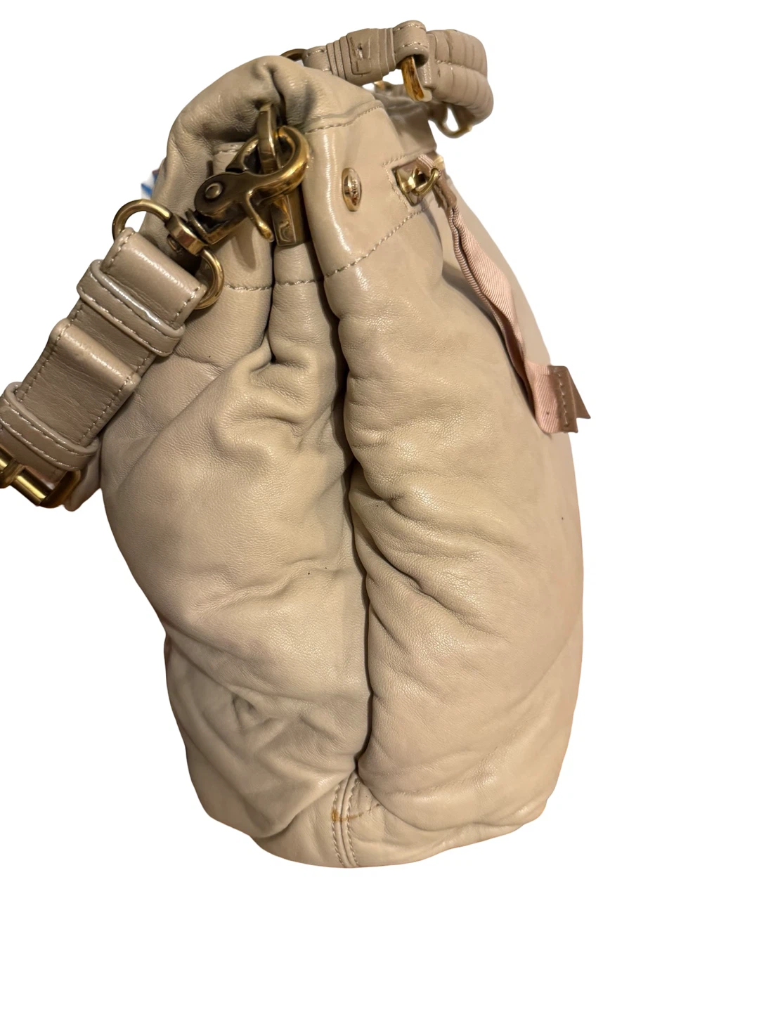 Nina Ricci beige leather handbag - photo 5