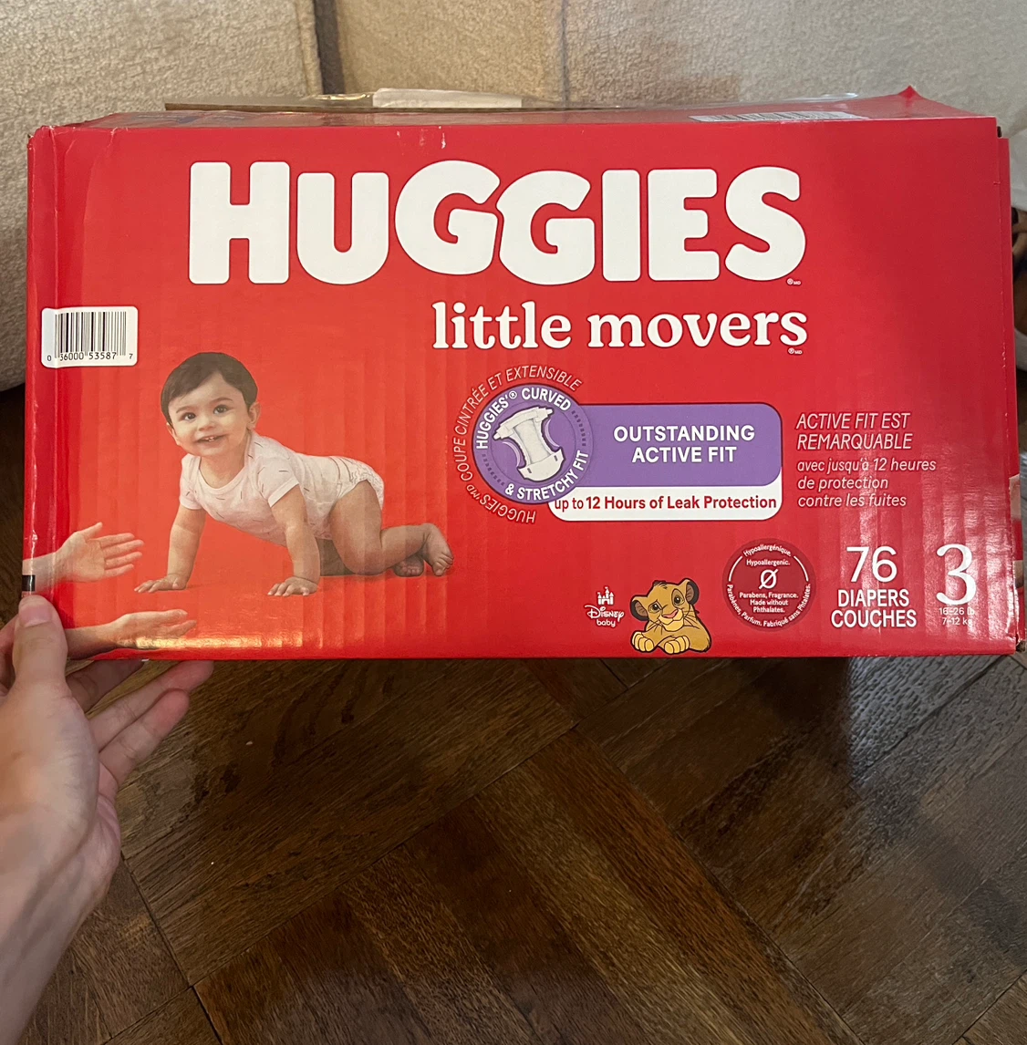 Huggies Little Movers Size 3 Diapers (65 count)