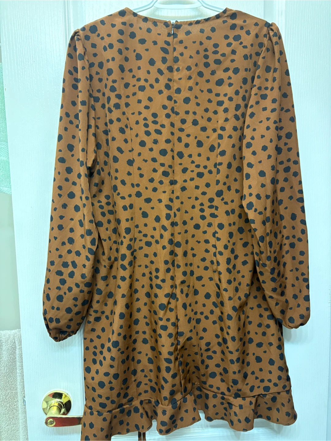 New Curve Brown Animal Print Dress - photo 2