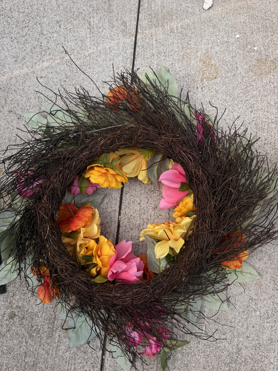 Set of Two Artificial Floral Wreaths - photo 2