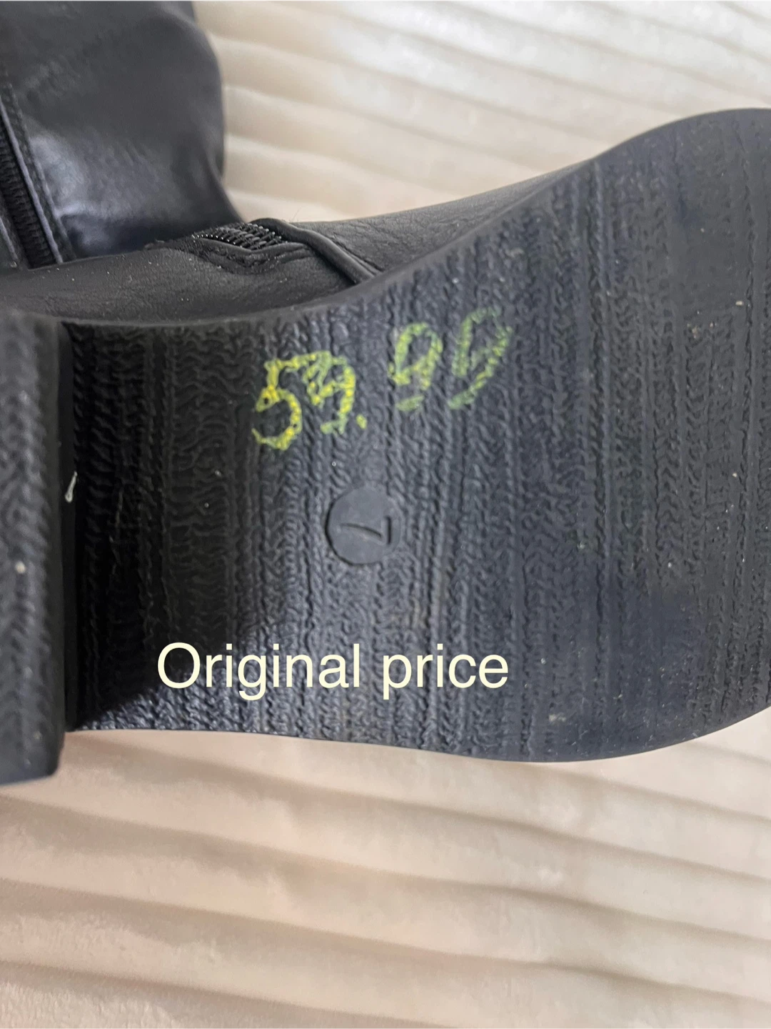 New Black Knee-High Boots Size 7 - photo 2