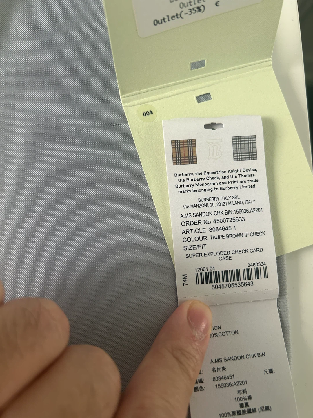 Burberry Sandon Check Card Holder - photo 5