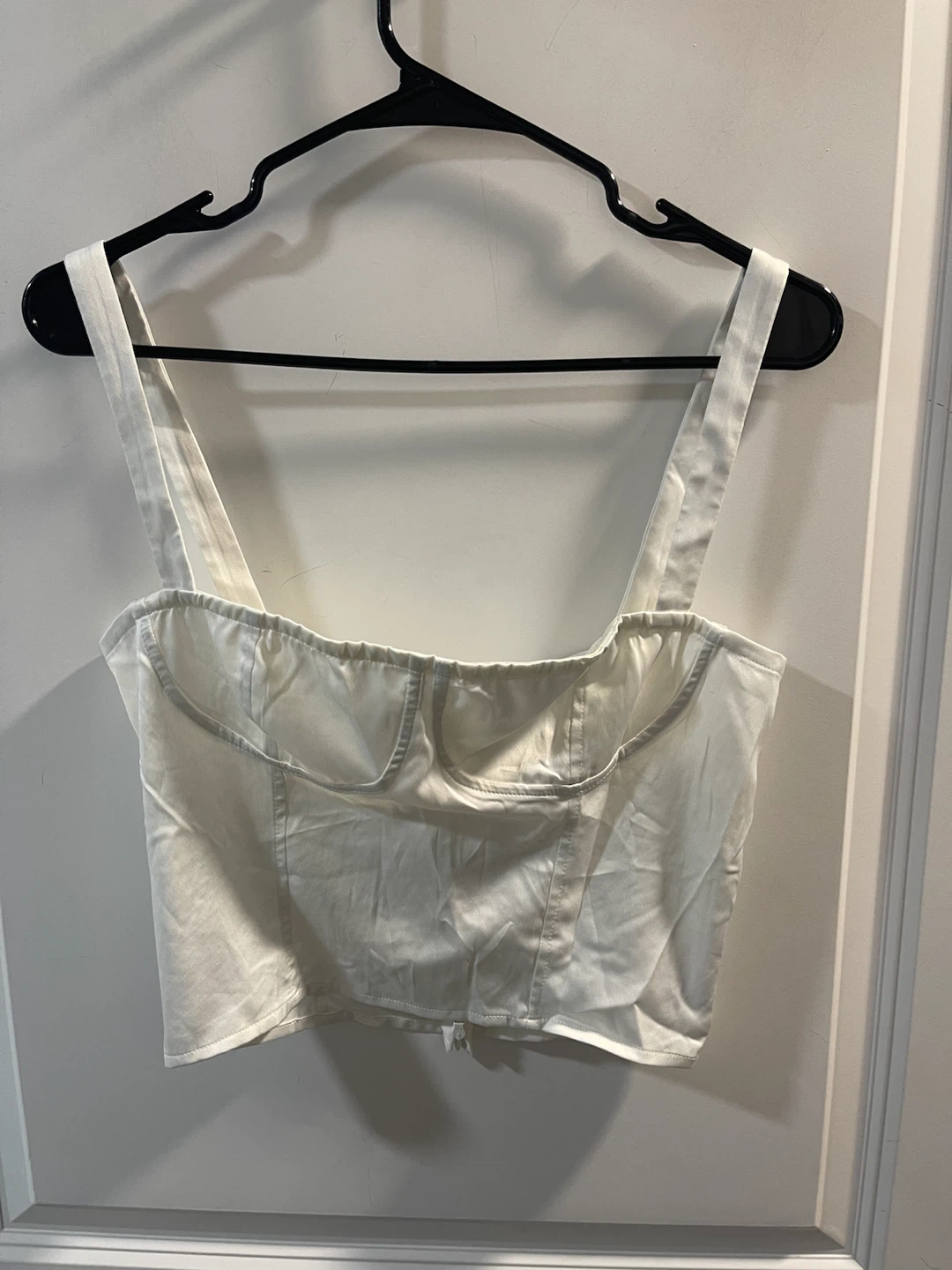 Danielle Bernstein White Corset Crop Top - photo 3