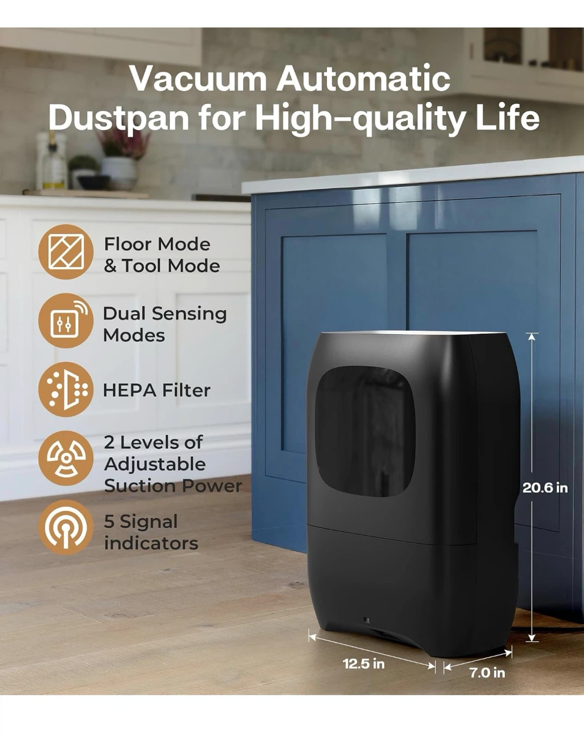 Automatic Touchless Vacuum Dustpan - photo 2