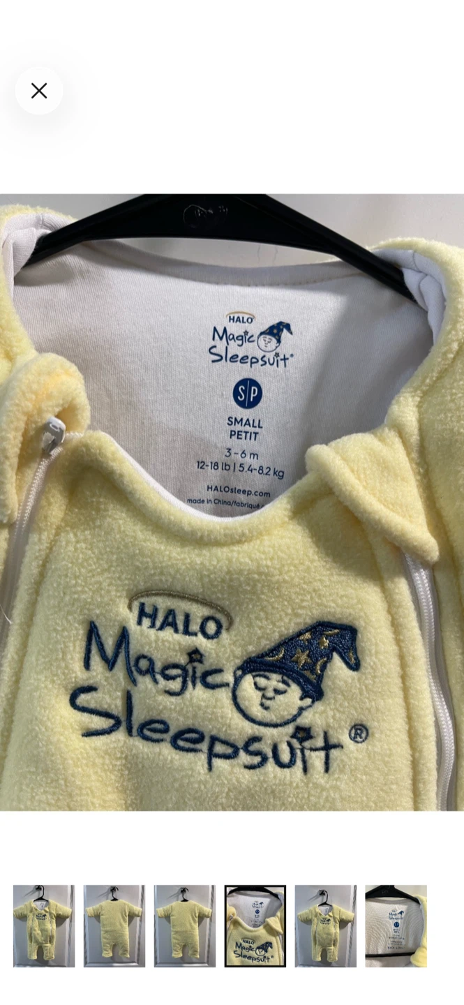 Halo Magic Sleepsuit Small Yellow - photo 3