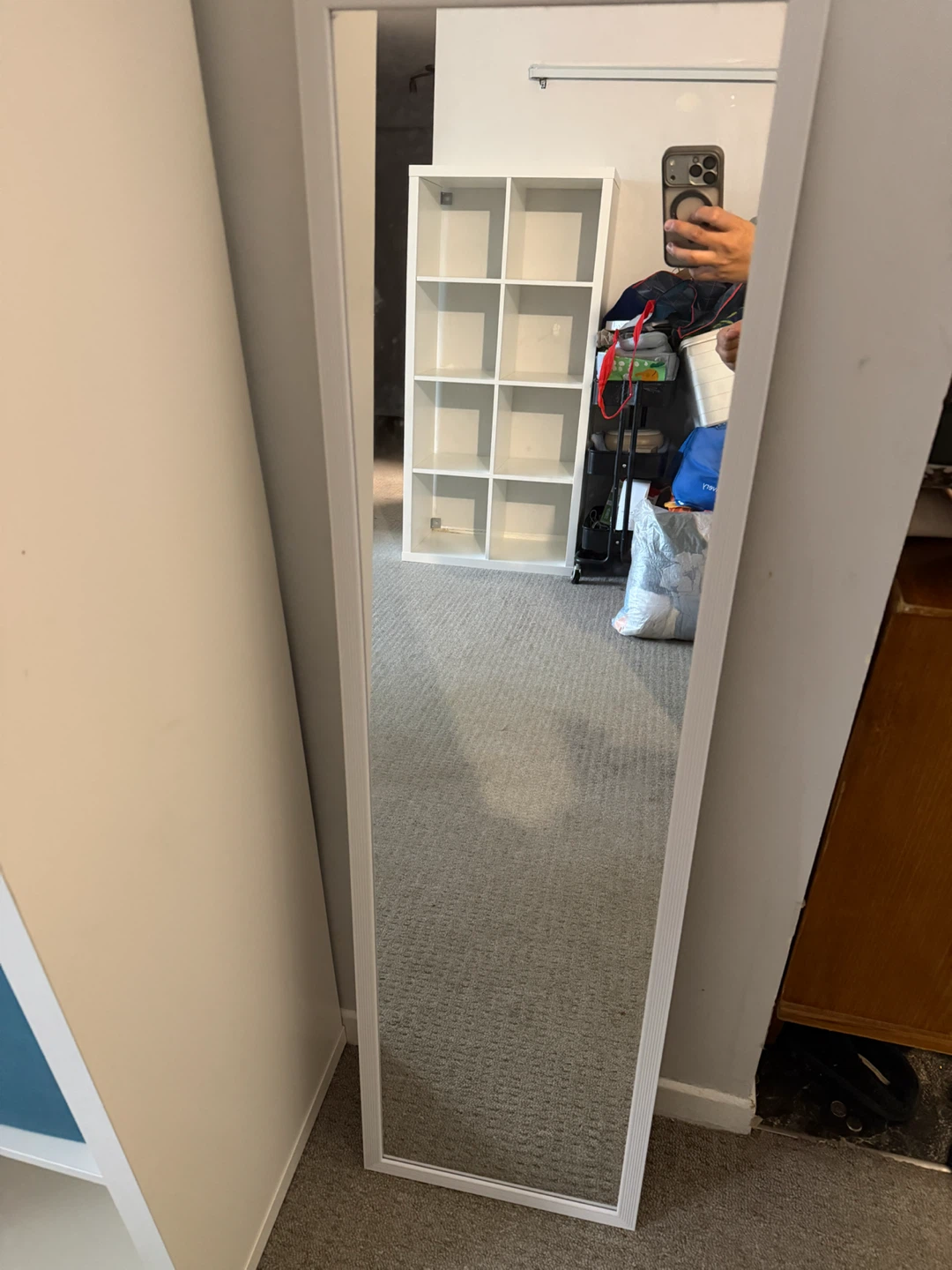 White Full-Length Mirror - photo 2