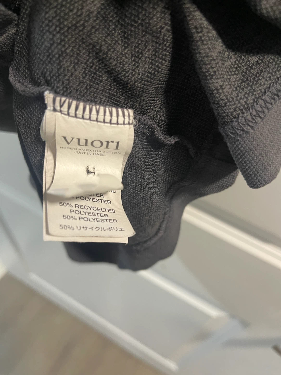 Vuori Men's Gray Polo Shirt Size Large - photo 3