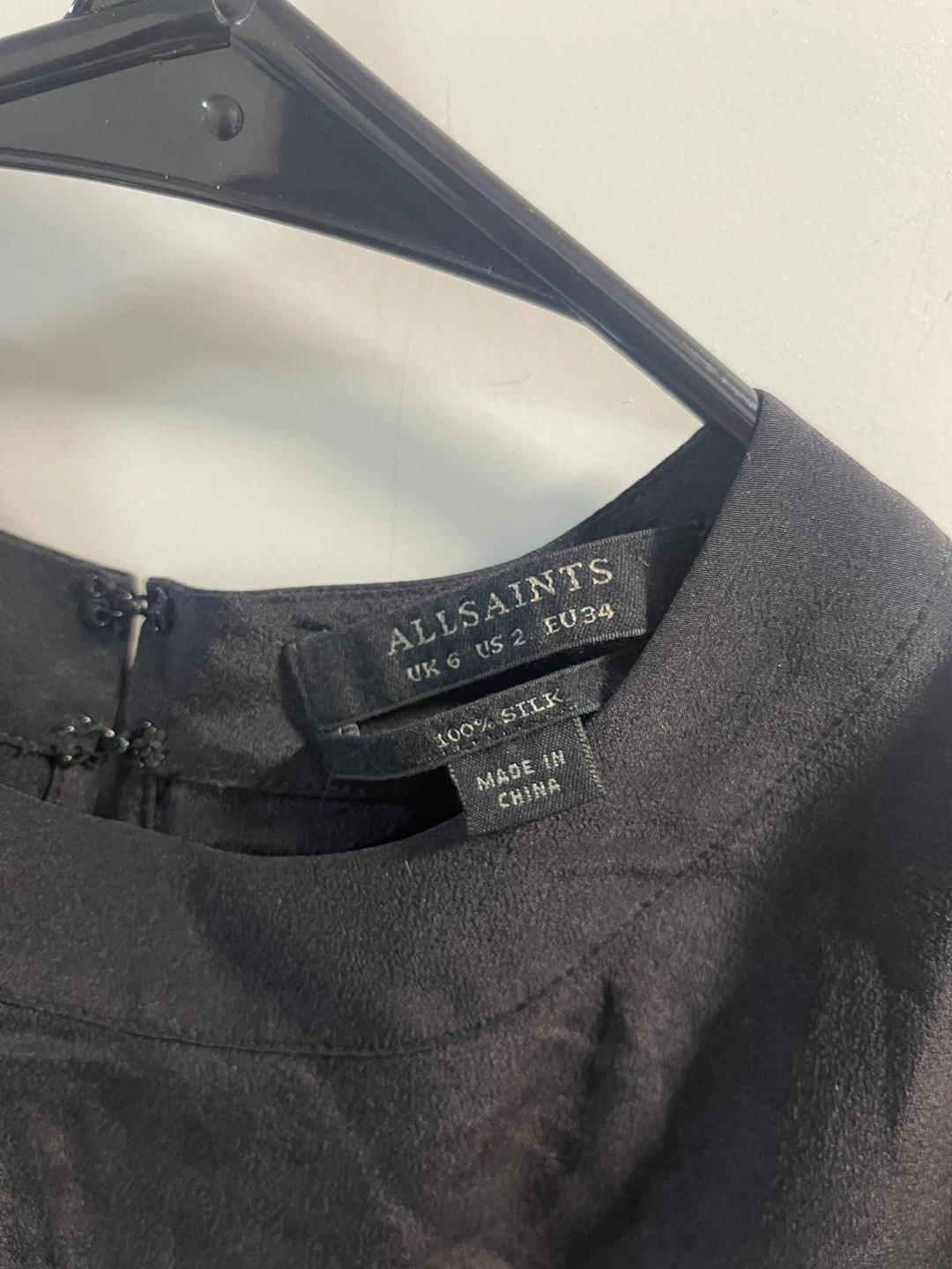 AllSaints 100% Silk Black Dress US 2 - photo 4