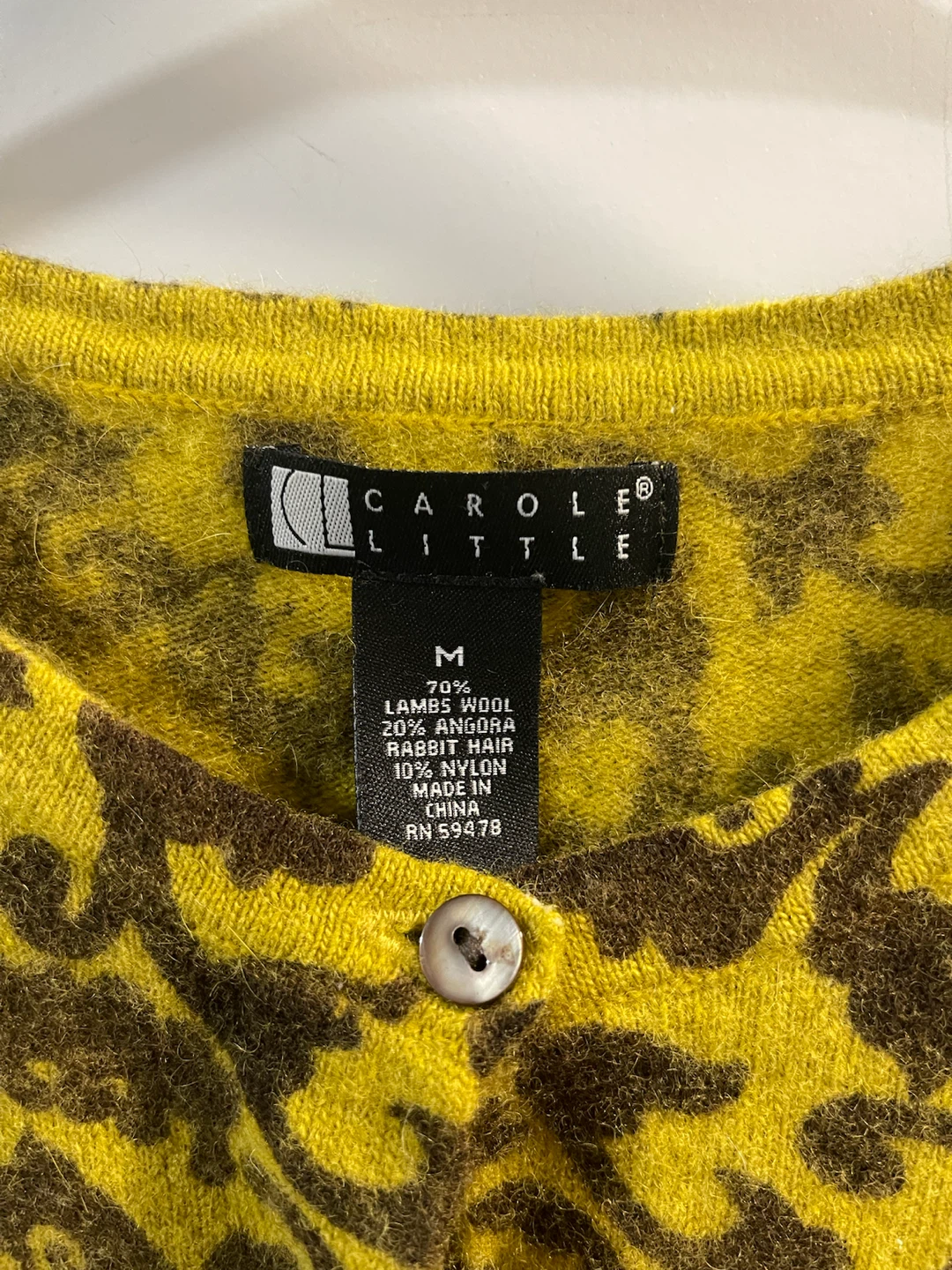 Carole Little Lambs Wool Cardigan Medium - photo 2