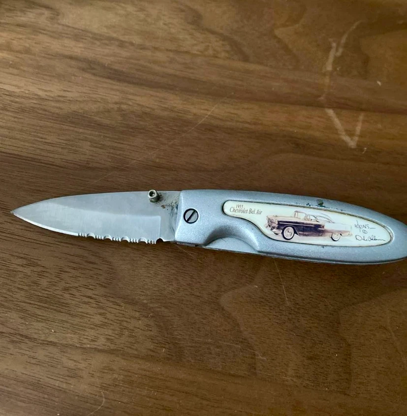 1955 Chevrolet Bel Air Collectible Folding Knife