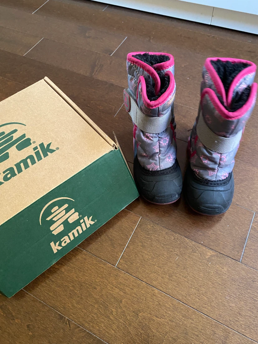 Kamik Snowbug4 Toddler Winter Boots Size 7