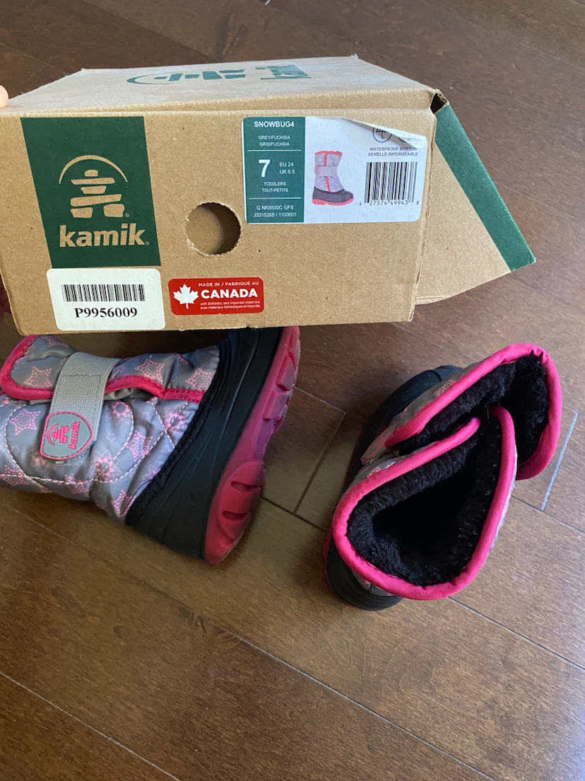 Kamik Snowbug4 Toddler Winter Boots Size 7 - photo 2