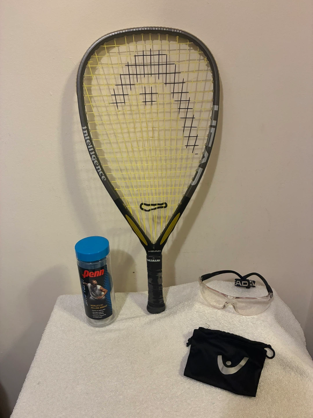 Head Intelligence i.165 Squash Racquet Set