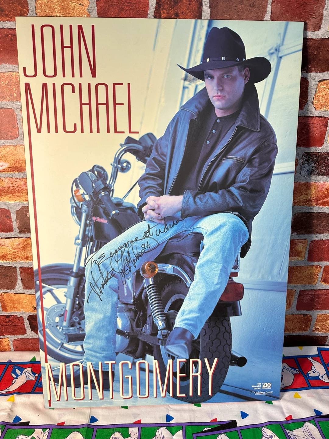 John Michael Montgomery Promotional Poster Autographed