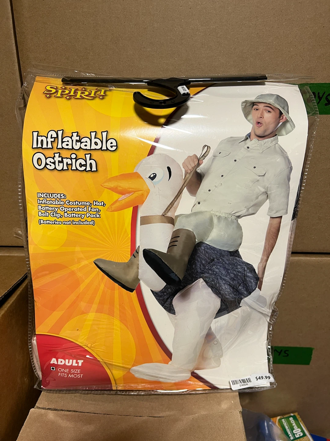Spirit Halloween Inflatable Ostrich Costume Adult One Size