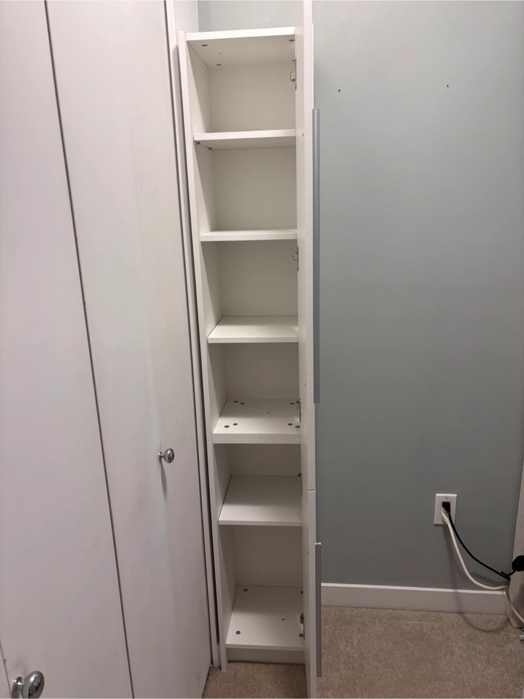 Tall White Bathroom Linen Cabinet - photo 4