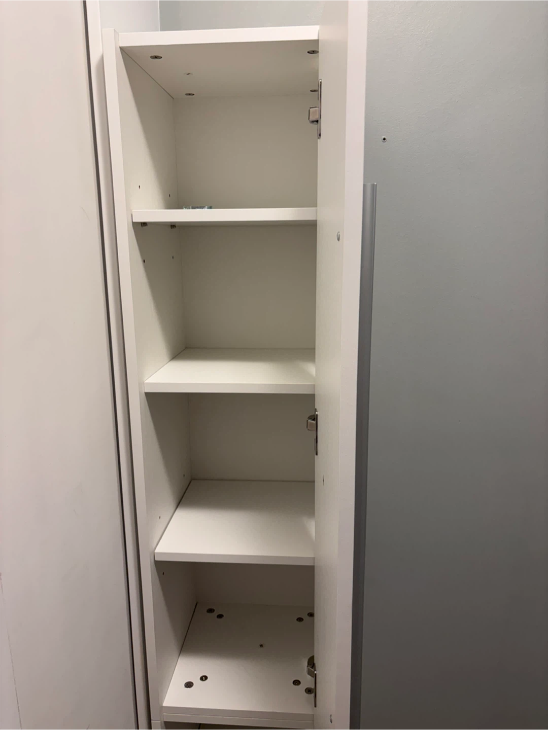 Tall White Bathroom Linen Cabinet - photo 5