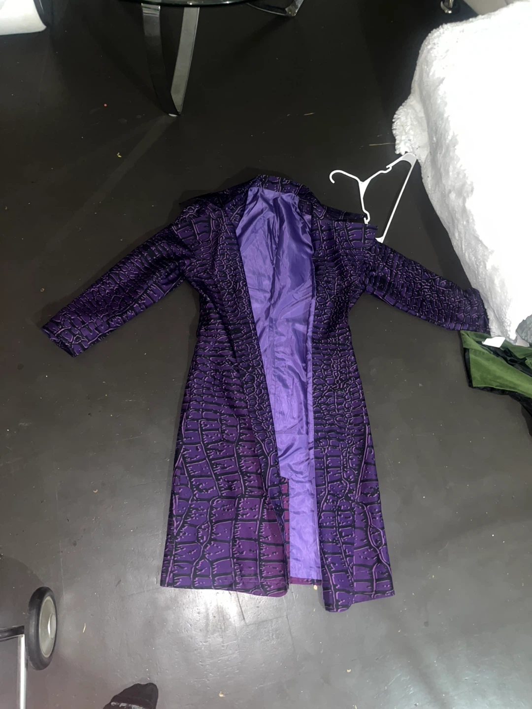 Suicide Squad Joker Purple Trench Coat adult size s