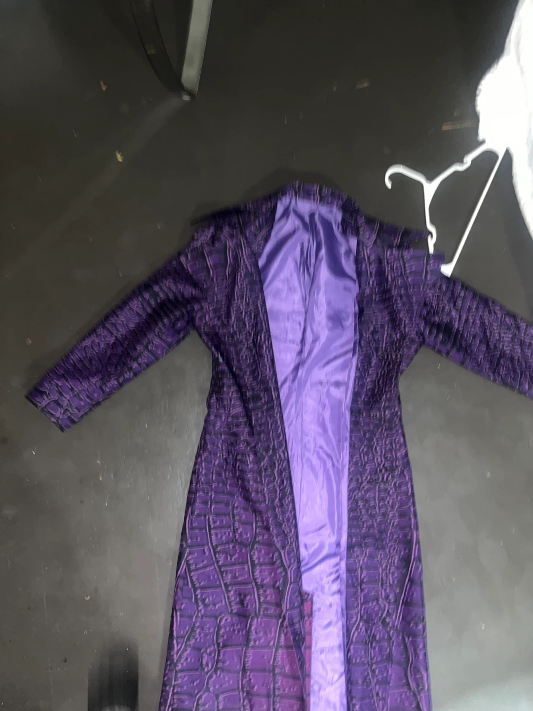 Suicide Squad Joker Purple Trench Coat adult size s - photo 3