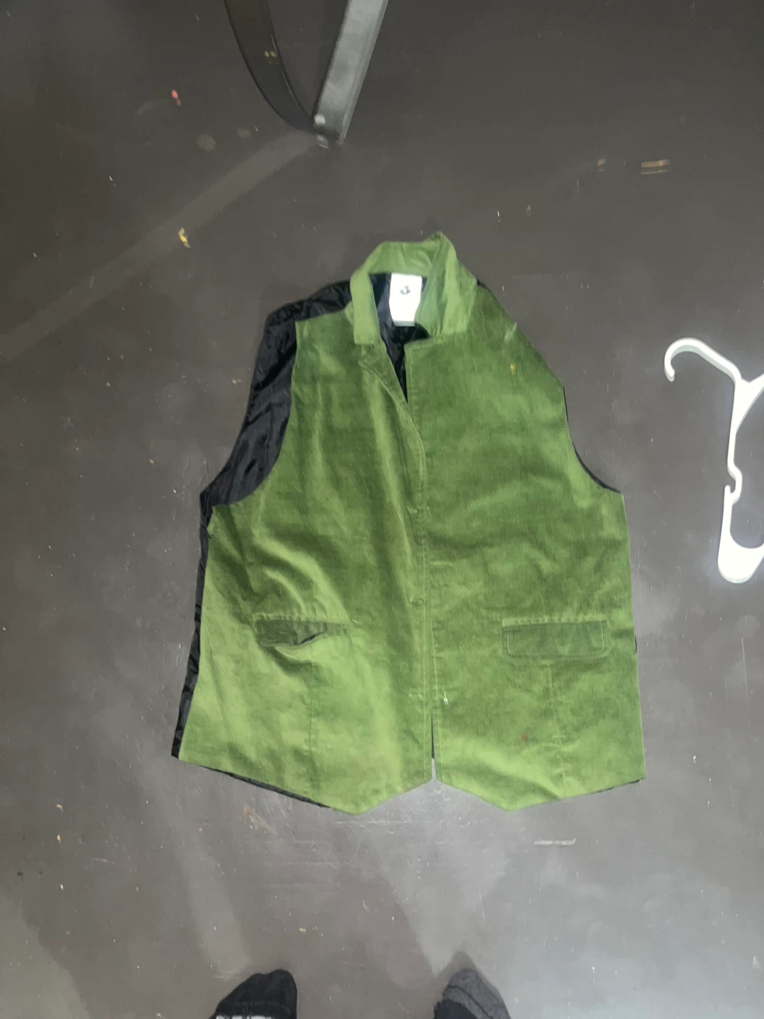 Joker Spirit Halloween Green Velvet Vest Adult Large