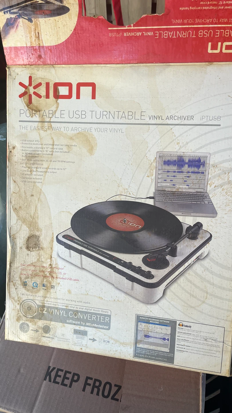 ION Portable USB Turntable Vinyl Archiver - photo 5