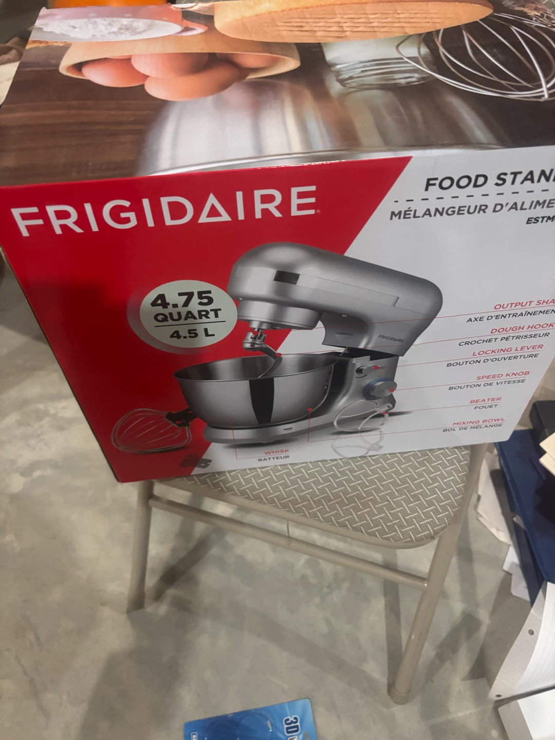 Frigidaire 4.75 Quart Food Stand Mixer - Silver