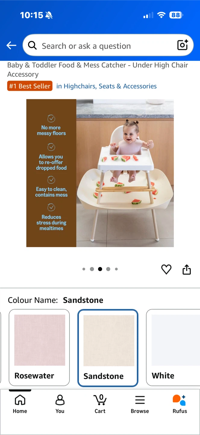 Baby feeding chair and food catcher