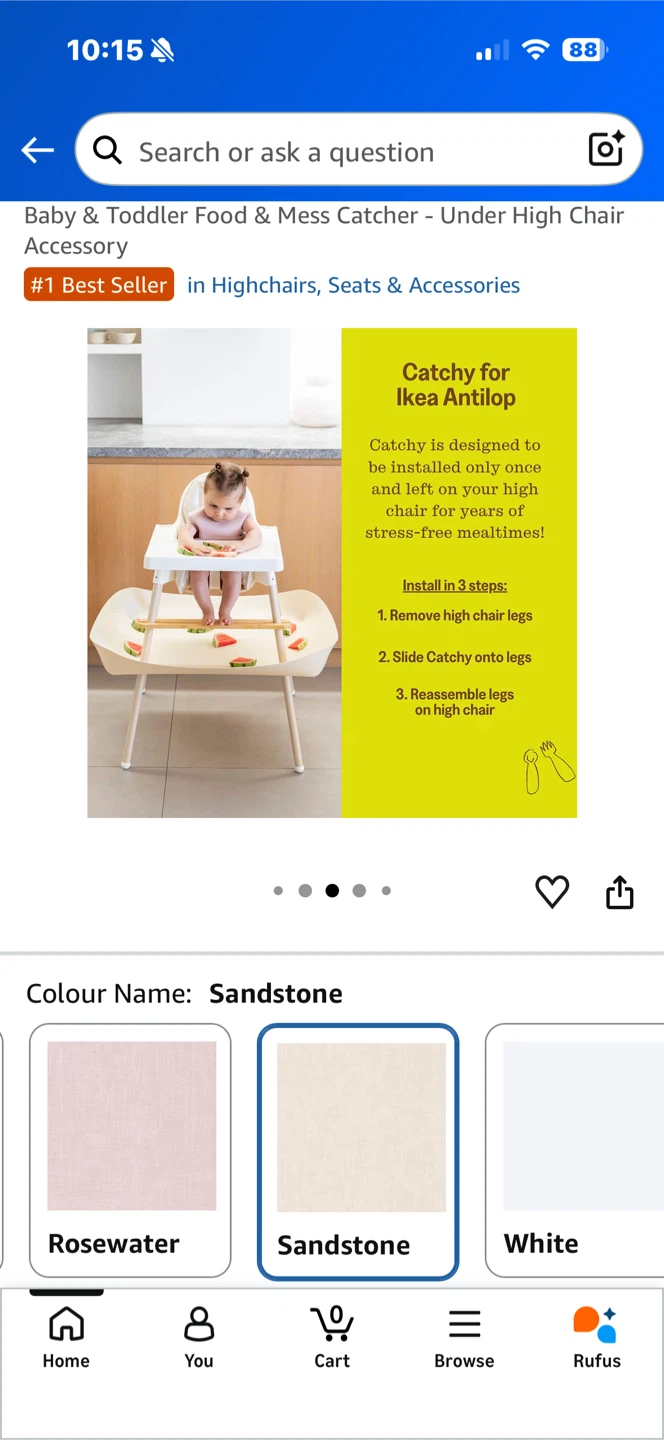 Baby feeding chair and food catcher - photo 3