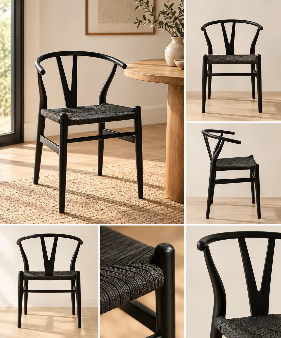 Black Denmark Chairs x (4)