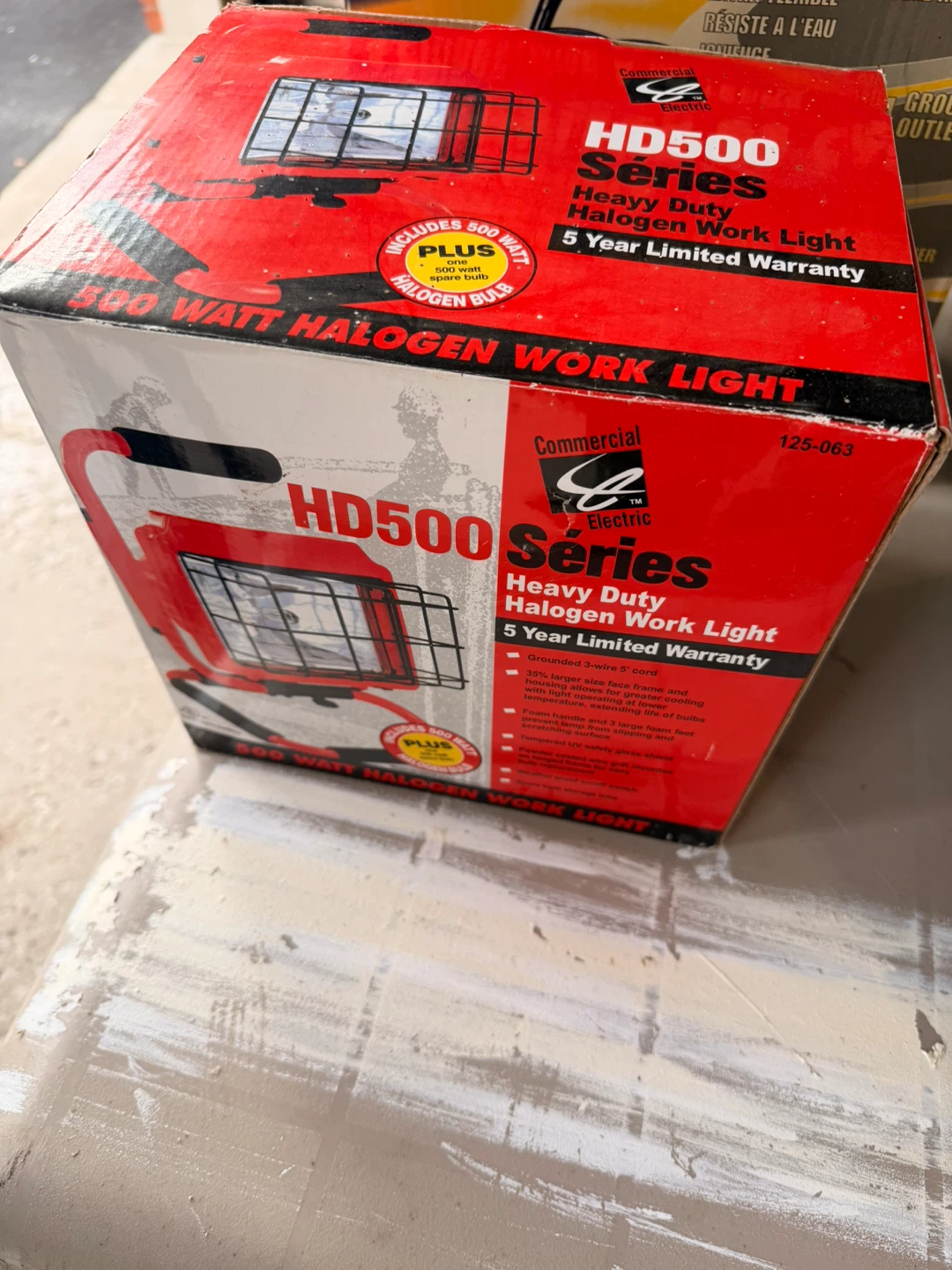 Commercial Electric HD500 Heavy Duty Halogen Work Light