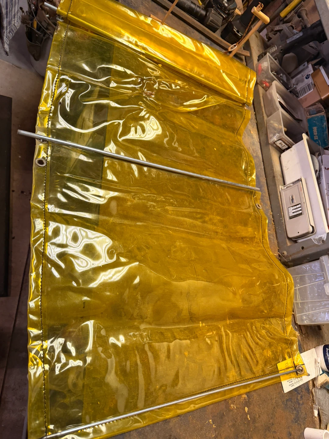 Yellow Transparent Welding Curtain
