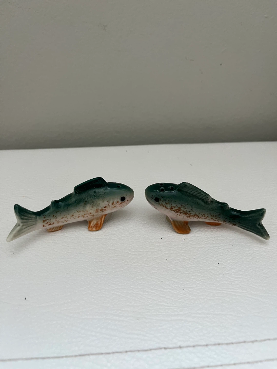 Ceramic Fish Salt and Pepper Shakers