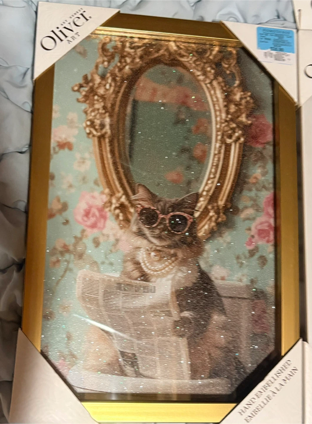 Oliver Art Hand Embellished Framed Wall Art - photo 2