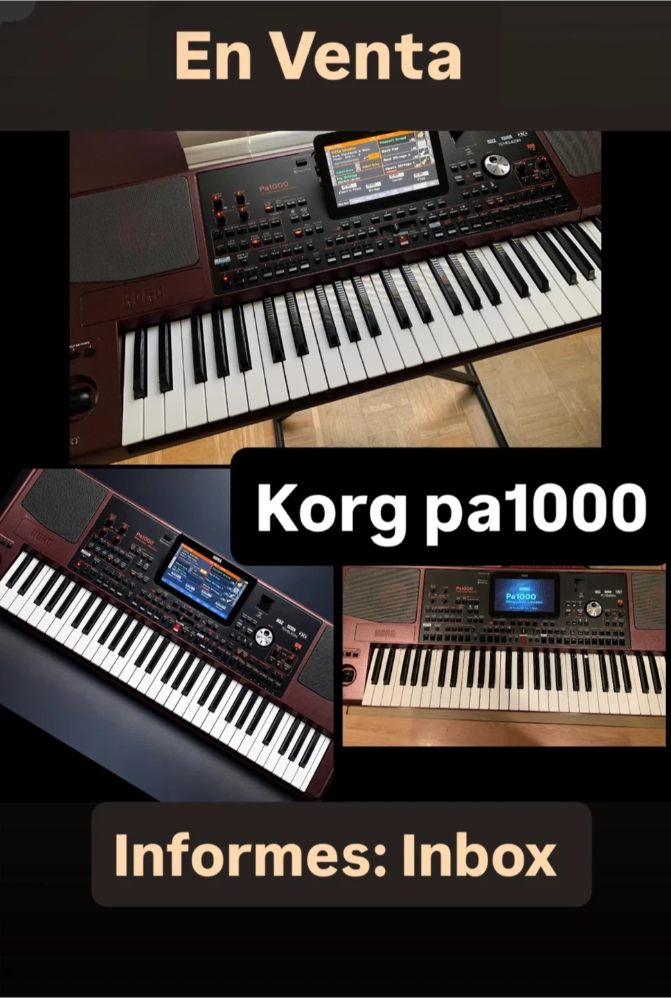 Piano Korg pa1000 Perfecto Estado