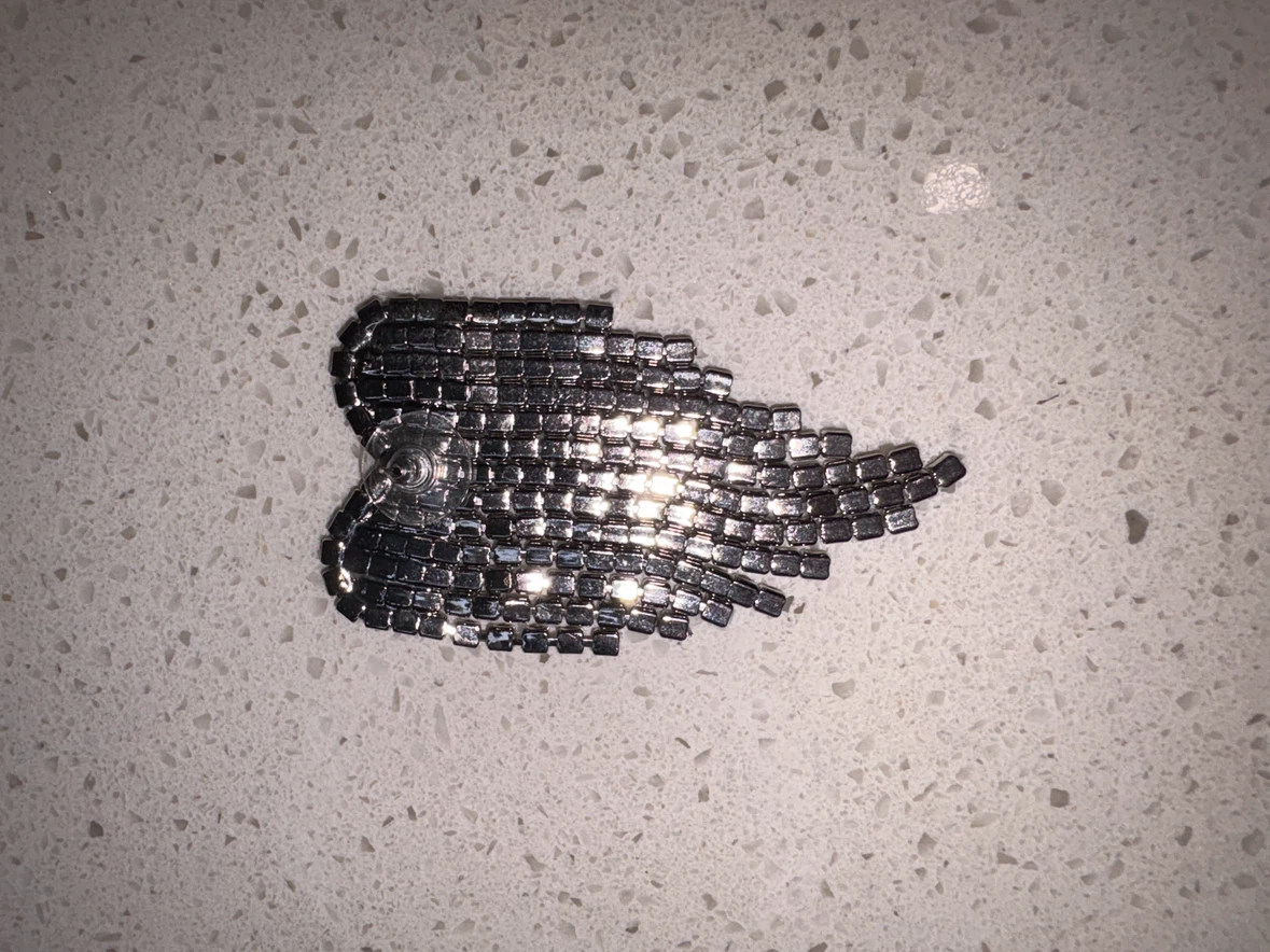 Rhinestone Heart Fringe Earrings - photo 4