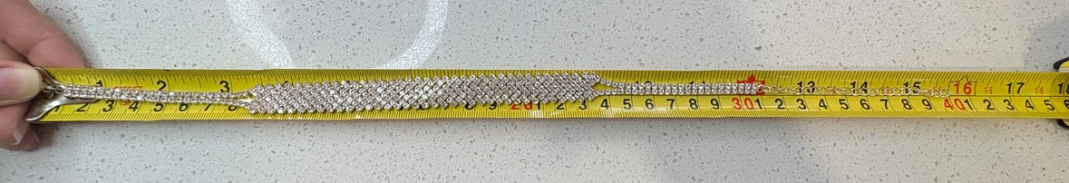 Rhinestone Silver Choker Necklace - photo 4