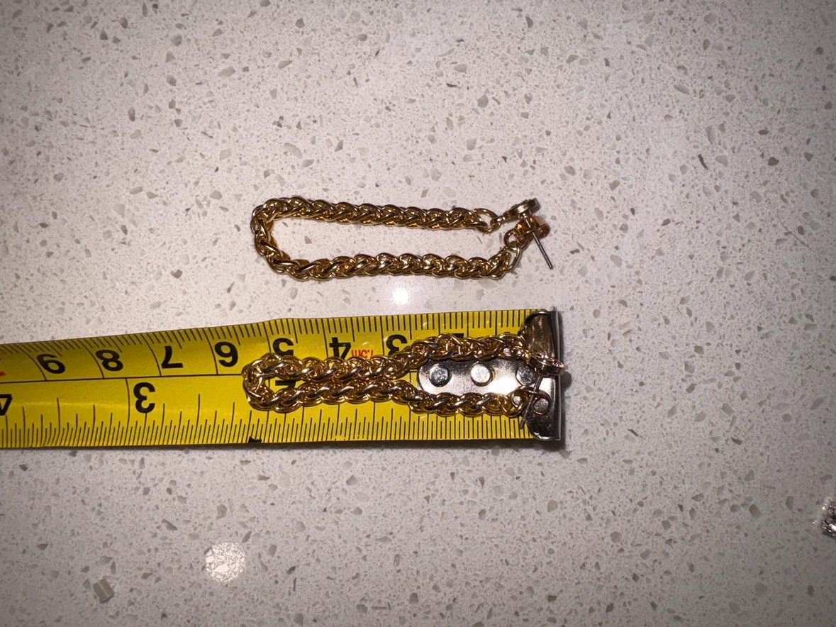 Gold Tone Chain Earrings - photo 2