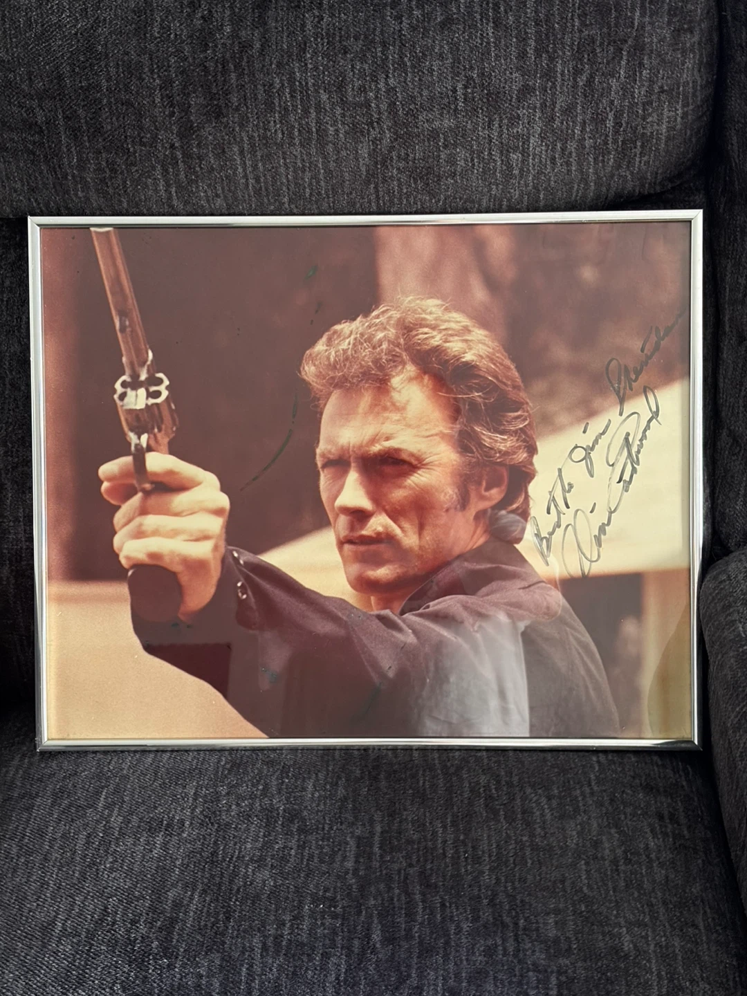 Clint Eastwood Signed Framed Photo