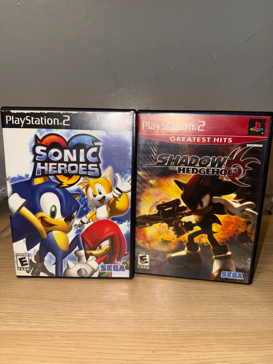 Sonic Heroes and Shadow the Hedgehog for PS2
