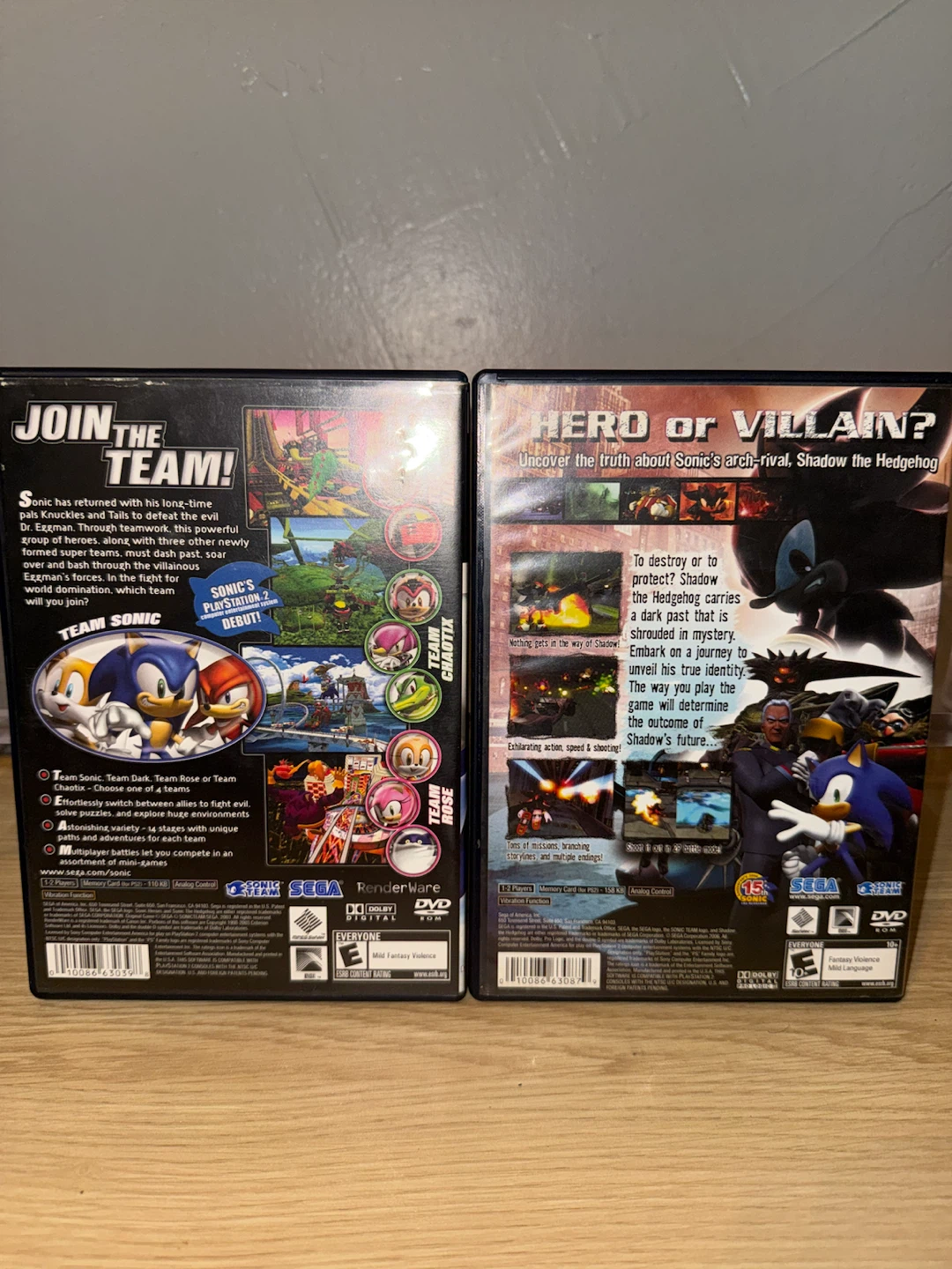 Sonic Heroes and Shadow the Hedgehog for PS2 - photo 4
