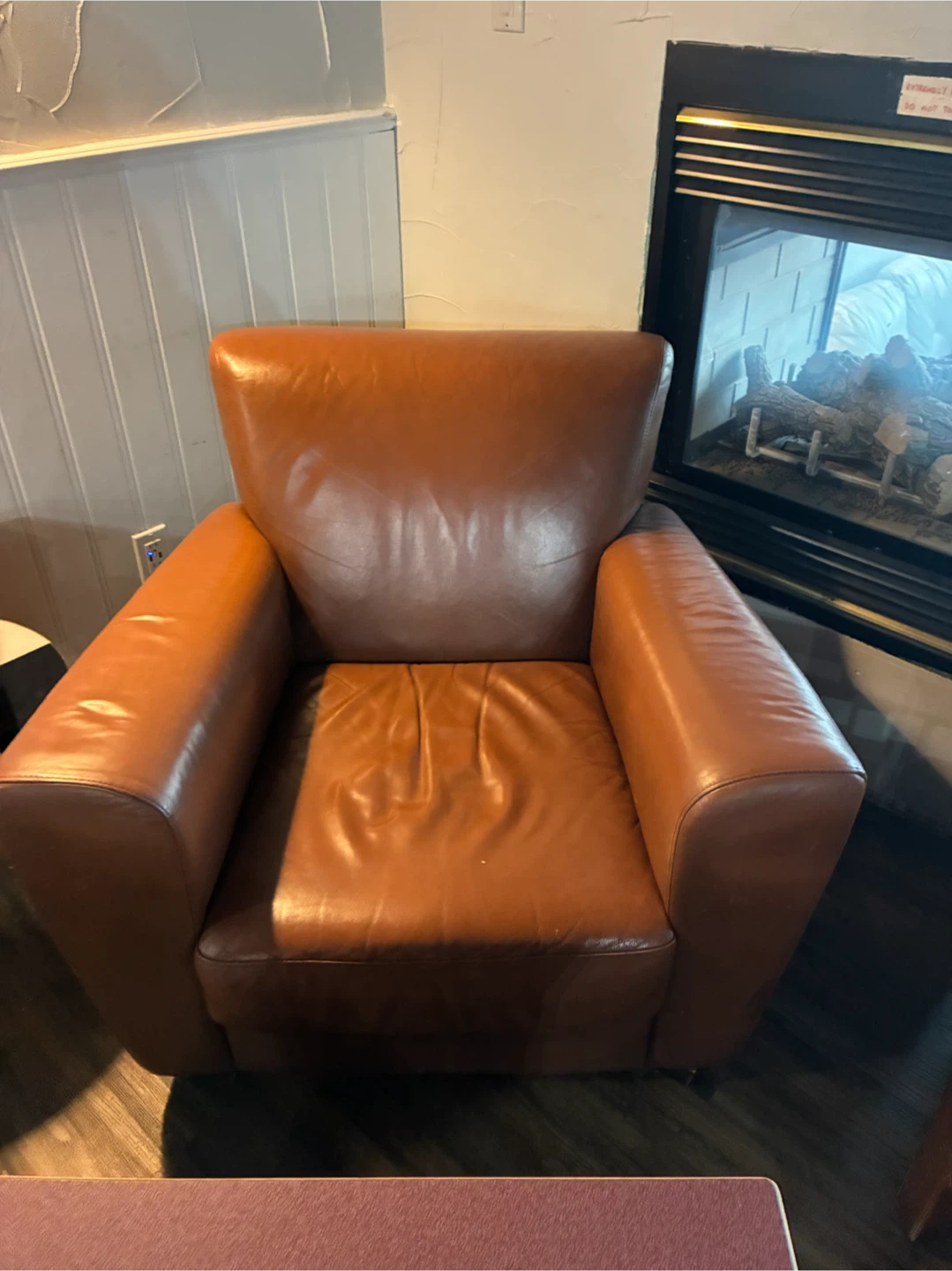 Brown Leather Armchair