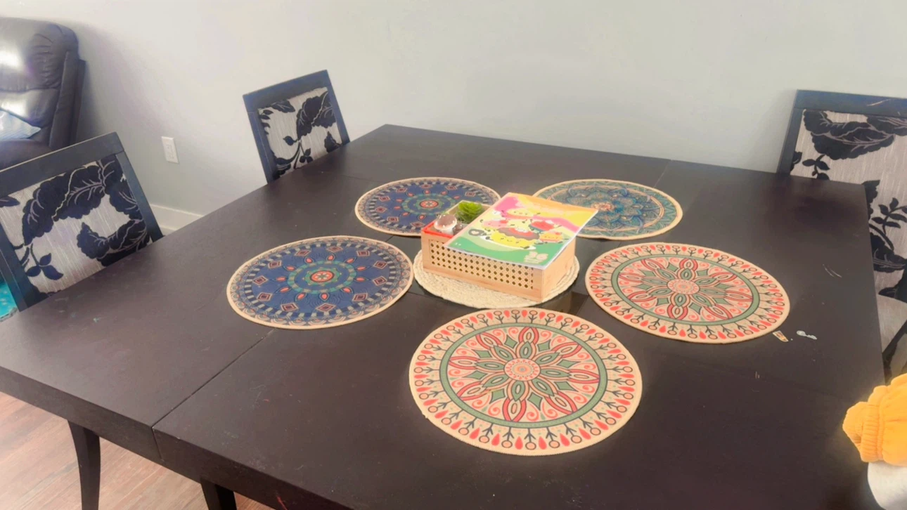 Dining table set with-six chairs