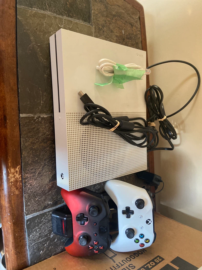 Xbox one with two wireless controllers