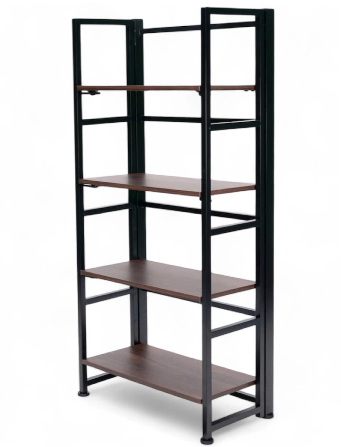 Foldable Four-Tier Metal and Wood Shelf - photo 4