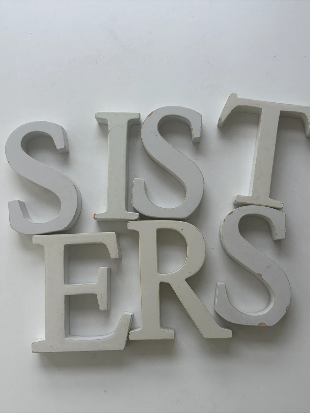 Pottery Barn White decorative wooden letter set - photo 2